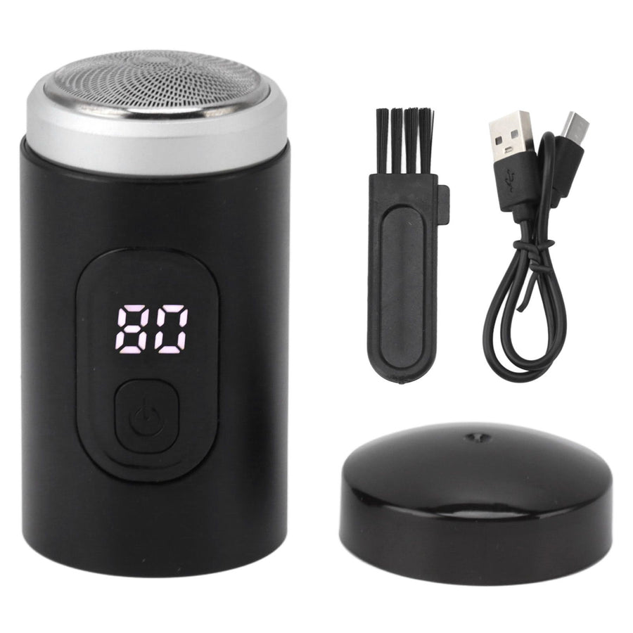 Electric Beard Trimmer USB Rechargeable IP7X Waterproof Washable 65000RPM Portable Digital Beard Trimming Groomer