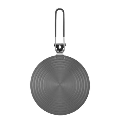 Heat Conduction Plate Aluminum Alloy Stove Top Heat Diffuser Reducer Flame Guard Simmer Plate with Detachable Handle for Kitchen 24cm/9.45in
