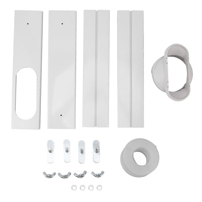 Portable AC Window Vent Kit Air Conditioner Window Kit Adjustable PVC Window Seal Kit Panels for Horizontal Vertical Window