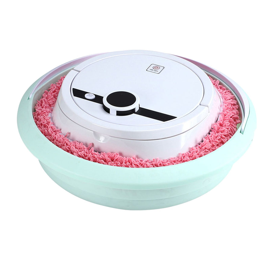 Robot Vacuum Cleaner Strong Suction Wet and Dry Use Rechargeable Robot Mop for Livingroom Bedroom Bathroom White