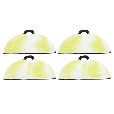 4 Pcs Vacuum Mop Replacement Pads Fiber Reusable Washable Super Absorbent Robot Vacuum Mop for Shark RV2001WD RV2002WD