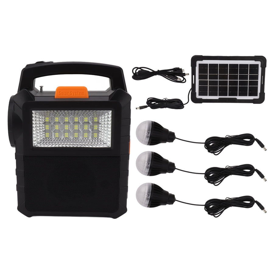 Solar Generator Multifunctional Long Lasting with Bulbs Portable Power Station for Home Backup Emergency RV Outdoor Camping