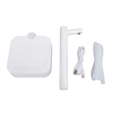 Water Dispenser Countertop 7 Stage Quantitative Water Pump Portable White Electric Water Dispenser Desktop for Home Room Office Camping