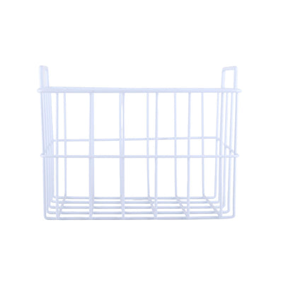 Fridge Freezer Basket Multipurpose Large Capacity Metal Wire Storage Basket for Refrigerator Bathroom Kitchen 200mm/7.87in