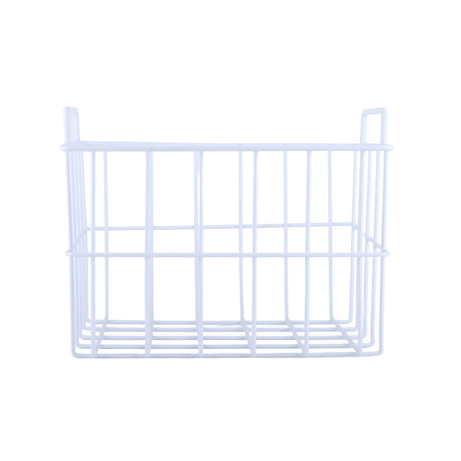 Fridge Freezer Basket Multipurpose Large Capacity Metal Wire Storage Basket for Refrigerator Bathroom Kitchen 200mm/7.87in
