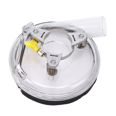 Dust Shroud Kit Transparent ABS Dry Grinding Dust Cover for 4in to 5in Angle Grinders Wet Polisher