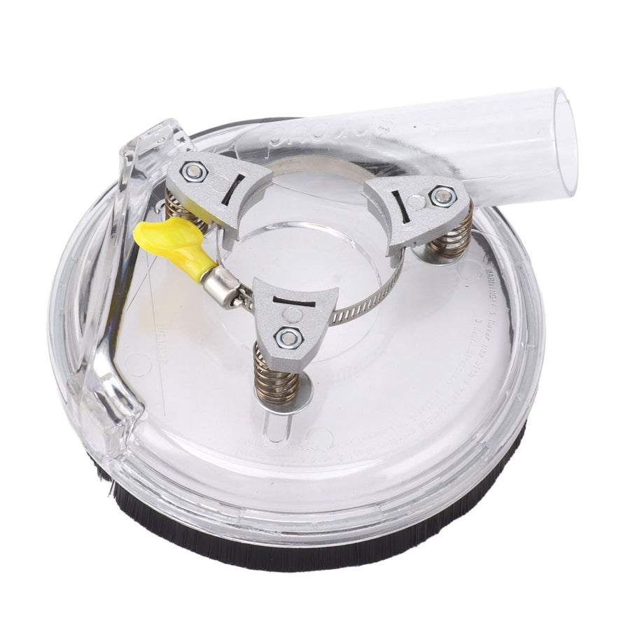 Dust Shroud Kit Transparent ABS Dry Grinding Dust Cover for 4in to 5in Angle Grinders Wet Polisher