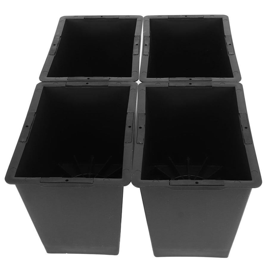 4Pcs Stackable Bed Risers ABS Anti Slip Furniture Risers for Bed Desk Sofa Table Black 6 Inch