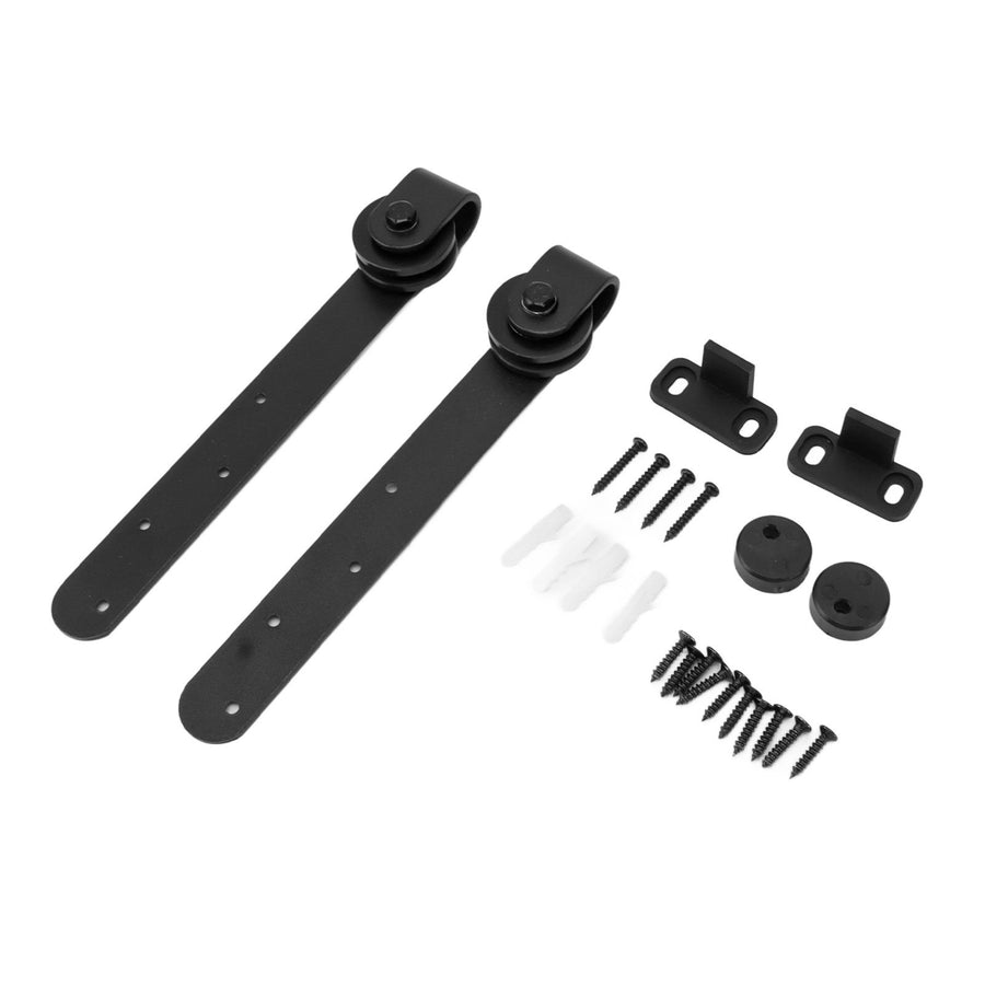 Barn Door Hardware Kit Sliding Barn Wooden Door Hardware Mini Barn Door Track for Single Double Bypass Door