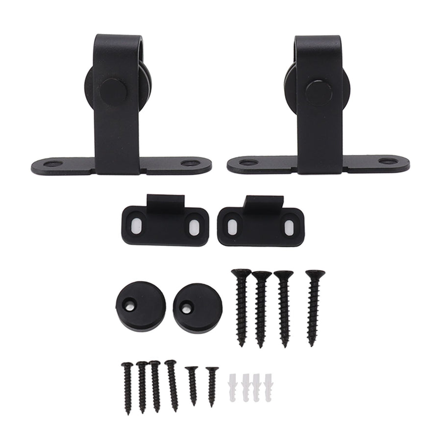 Barn Door Hardware Kit Super Silent Strong Load Bearing Mini Sliding Door Track Roller Kit for Cupboard