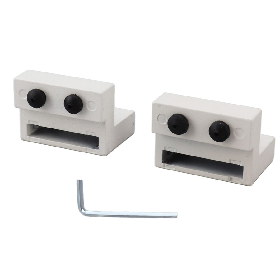 Barn Door Stopper White Sliding Barn Door Hardware Accessories with Hex Wrench for Bedroom Kitchen Living Room