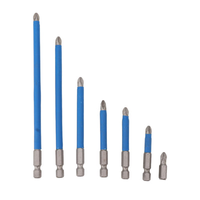 Electric Cross Drill Bit Set High Hardness Alloy Steel Magnetic Anti Slip Screwdriver Bit