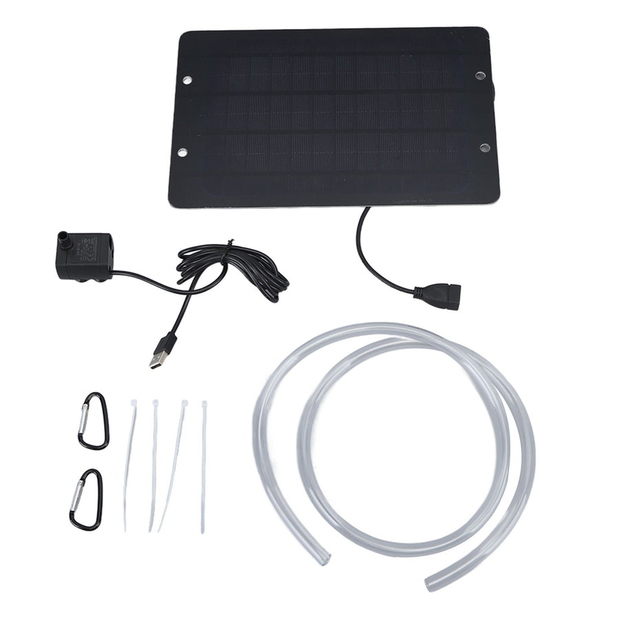 Solar Fountain 6V 10W Bird Bath Fountain USB Interface with Water Pump Solar Water Fountain for Patio Garden Bird Bath