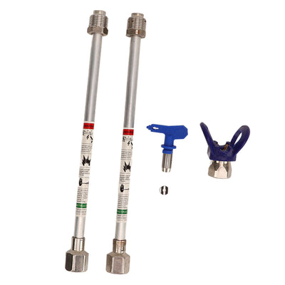 2PCS Spray Extension Rod G7/8 14 Stainless Steel Sprayer Tip Extension Pole Replacement for Home Silver