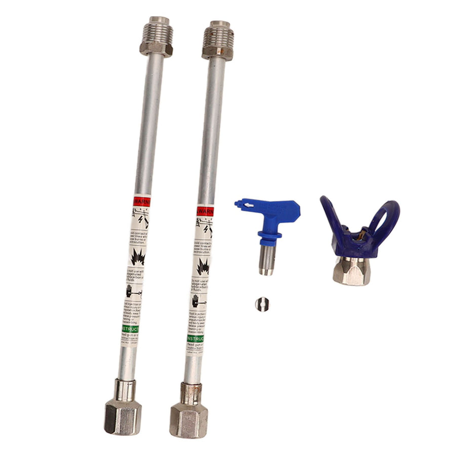 2PCS Spray Extension Rod G7/8 14 Stainless Steel Sprayer Tip Extension Pole Replacement for Home Silver
