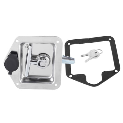 Stainless Steel Folding T Shape Handle Lock T Handle Latch for Truck Trailer Engineering Vehicles
