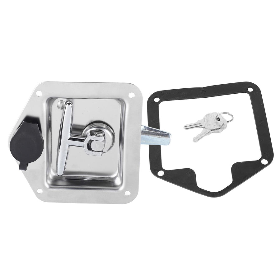 Stainless Steel Folding T Shape Handle Lock T Handle Latch for Truck Trailer Engineering Vehicles