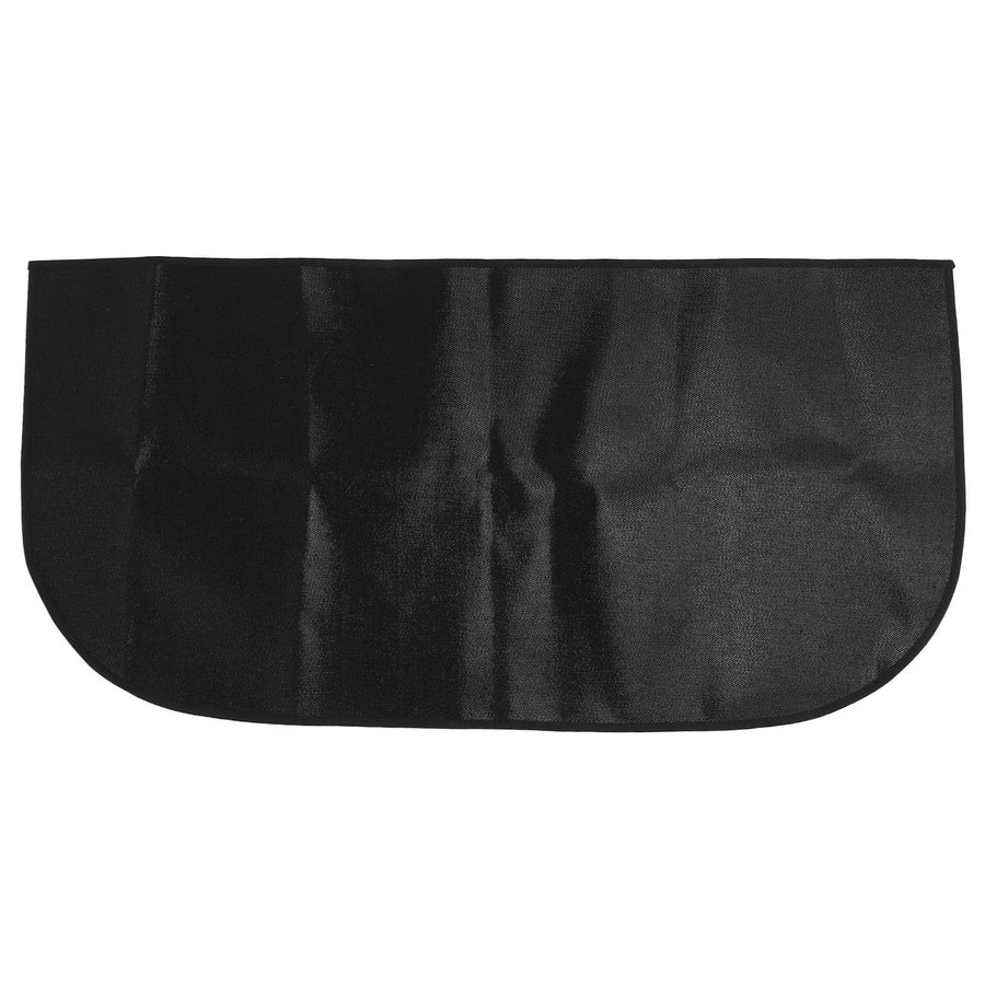 Fireproof Fireplace Mat Black Portable Stove Hearth Pad Slip Proof Under Grill Mat for Household Barbecue 100cm