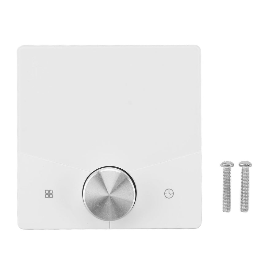 Smart Thermostat WiFi Programmable LCD Display Floor Heating Control Panel Digital Thermostat with Knob for Tuya White