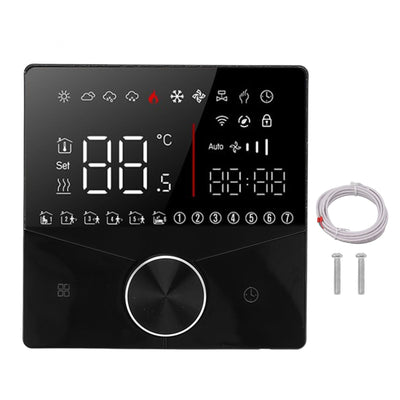 Smart Digital Thermostat LCD Color Display Precise Control Intelligent Temperature Controller Black