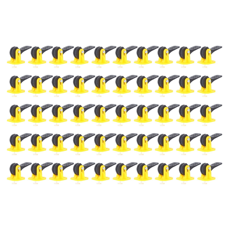 50pcs Tile Leveler Tile Tools Needle Exchangeable Reusable Tile Spacers Leveling System for 2mm‑6mm Tile Gap Leveling Installation