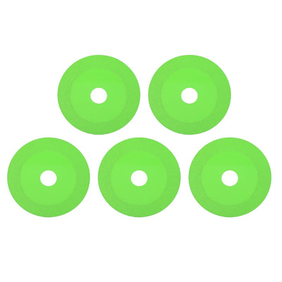 5pcs Glass Cutting Disc 1mm Cutting Blade Ultra Thin Saw BladeWheel Glass Ceramic Cutting for Angle Grinder Green