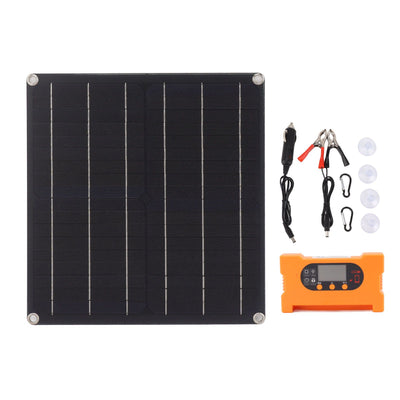 10A Smart Solar Panel Kit with Controller Battery Free Direct Drive Solar Panel Kit Monocrystalline Silicon 25W