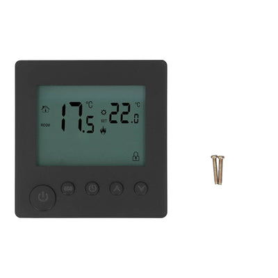 Smart Thermostat 4500W Button Control Water Heating Thermostat for Home Office Market Hotel AC90V to 240V Black