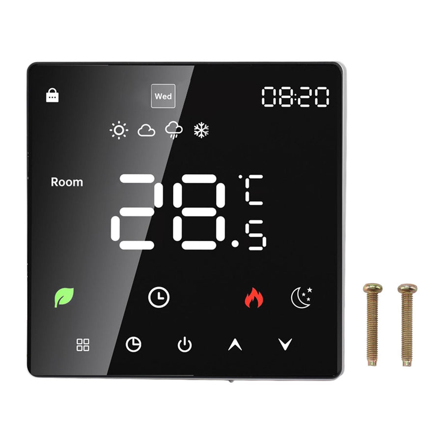 3A Digital Thermostat with LCD Display Smart Programmable Thermostat with Touchscreen Hydronic Boiler Thermostat AC 90V‑240V WiFi