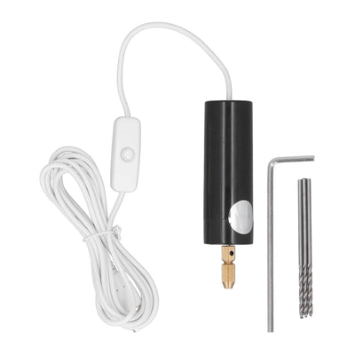 Electric Mini Hand Drill Set Mini Hand Drill with Drill Bits Hexagonal Wrench for Arts Crafts DIY Jewelry Pendant Making