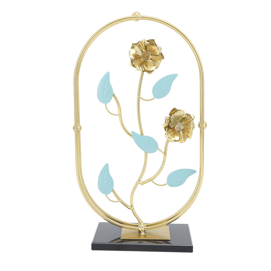 Table Top Ornament Nordic Style Innovative Metal Iron Craft Decoration for TV Cabinet Rose