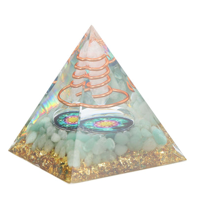 6cm Energy Generator Orgonite Pyramid for Positive Energy Healing Crystal Pyramid Meditation Orgonite Pyramids