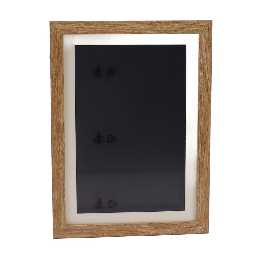 Kids Art Frame Density Board PS Magnetic Front Opening Changeable Artwork Display Frame Holds 50PCS Pictures for Crafts Drawing Schoolwork Brown