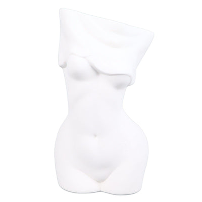 Feminine Body Vase Ceramic Modern Decorative Feminine Curve Flower Vase for Bedroom Living Room Bathroom Office Table