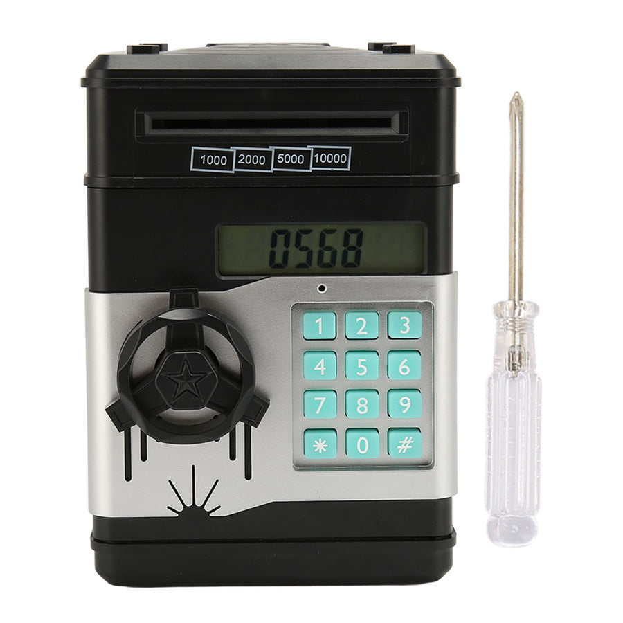Electronic Coin Money Bank Piggy Bank Cash Coin Can ATM Bank Birthday Halloween Christmas Gifts Boys Girls Children Toys Second Generation USD