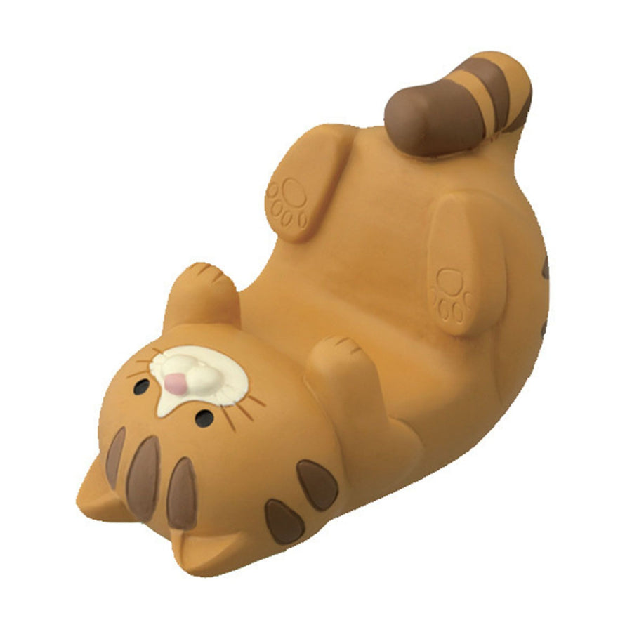 Cat Ornament Multifunctional Phone Tablet Glasses Pen Holder Desk Decoration for Home Ocelot