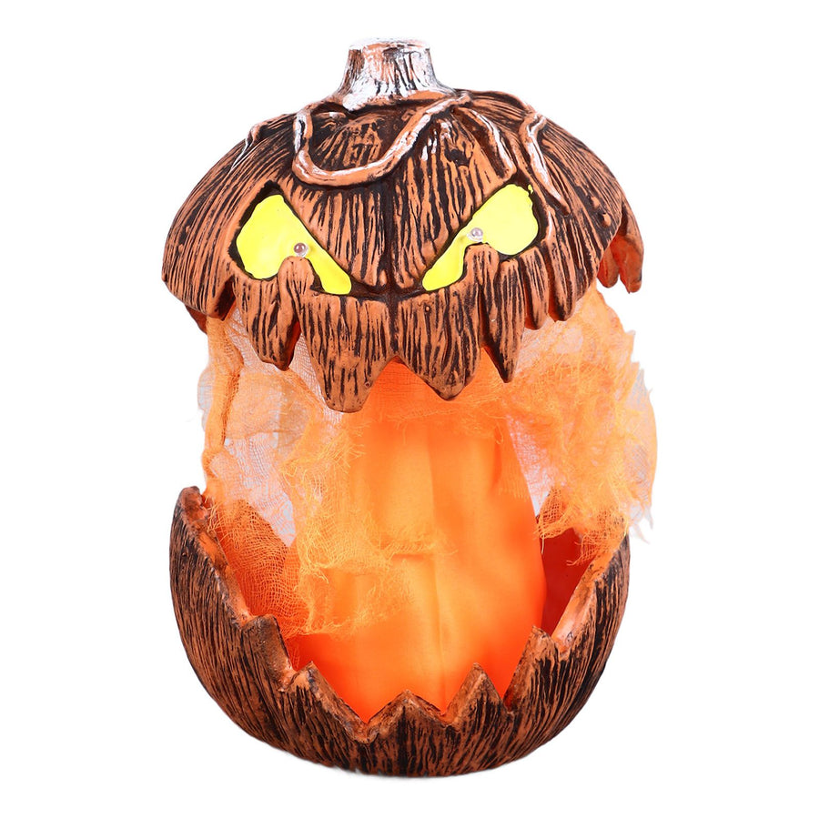 20cm Voice Activated Pumpkin Lifting Lighting Pumpkin Decoration for Indoor Lawn Table Halloween Haunted House