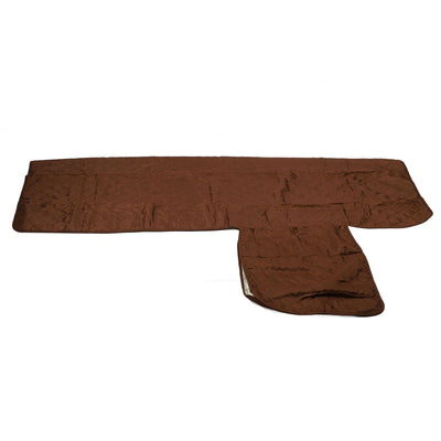 Sofa Protective Cover Waterproof Washable Wear Resistant 2 Seats Polyester Mat for Pets Brown