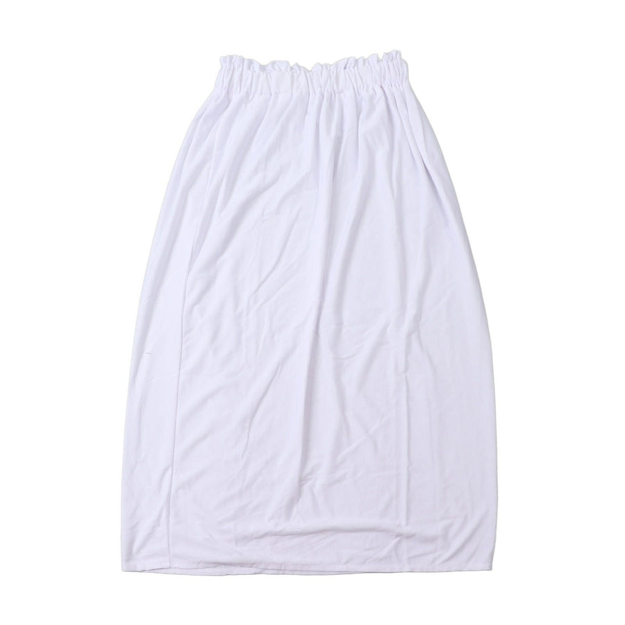 Women Bath Towel Wrap Cotton Boob Tube Top Bath Towel Skirt Dree for Travel Beach White