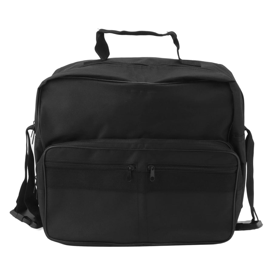 Wheelchair Bag Hang On Back Storage Tote Portable Large Capacity Waterproof Accessible Pouch Travel Messenger Black