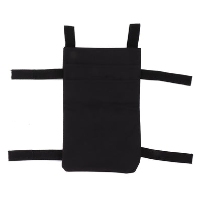 Crutch Storage Bag Hanging Carrying Pocket Pouch Portable Travel Organizer Lightweight for Walking Stick Black