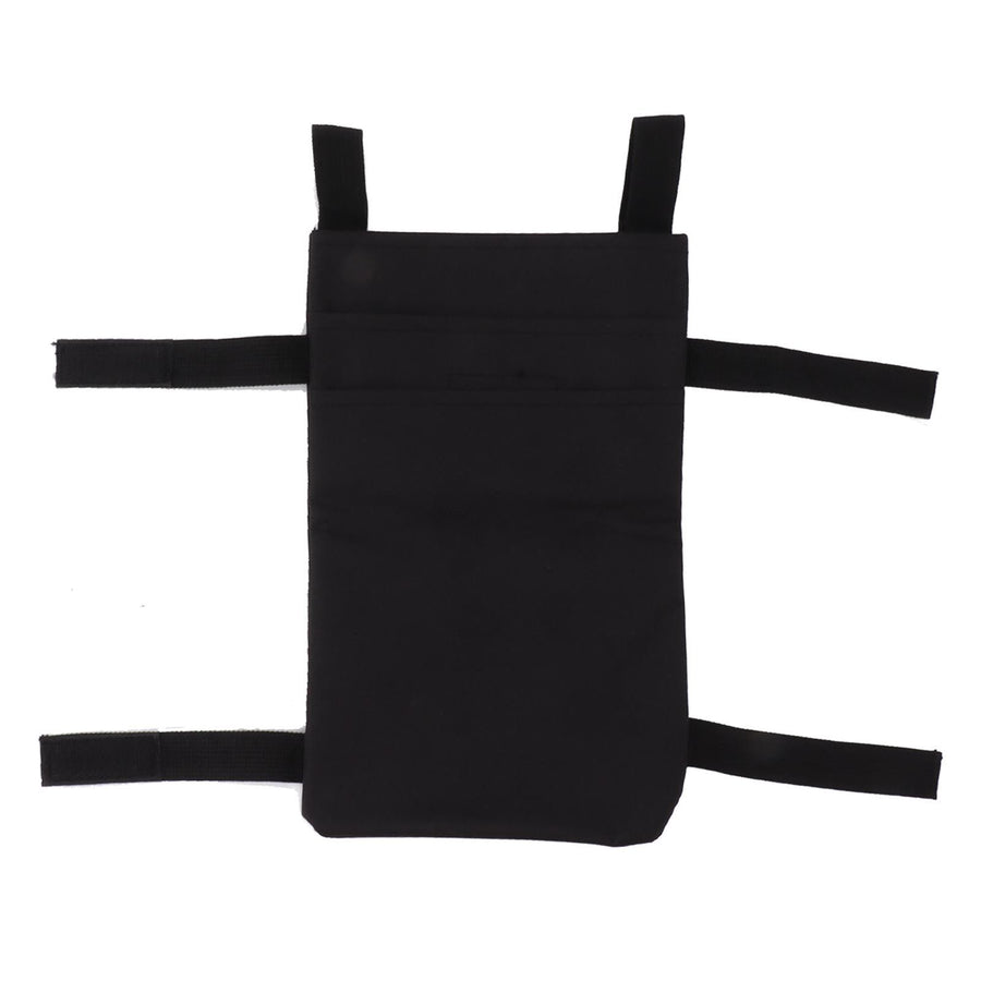 Crutch Storage Bag Hanging Carrying Pocket Pouch Portable Travel Organizer Lightweight for Walking Stick Black