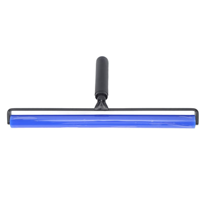 High Adhesion Blue Silicone Dust Roller Manual Dust Removal Roller Anti Static Cleaner Tool with Black Plastic Handle 16in