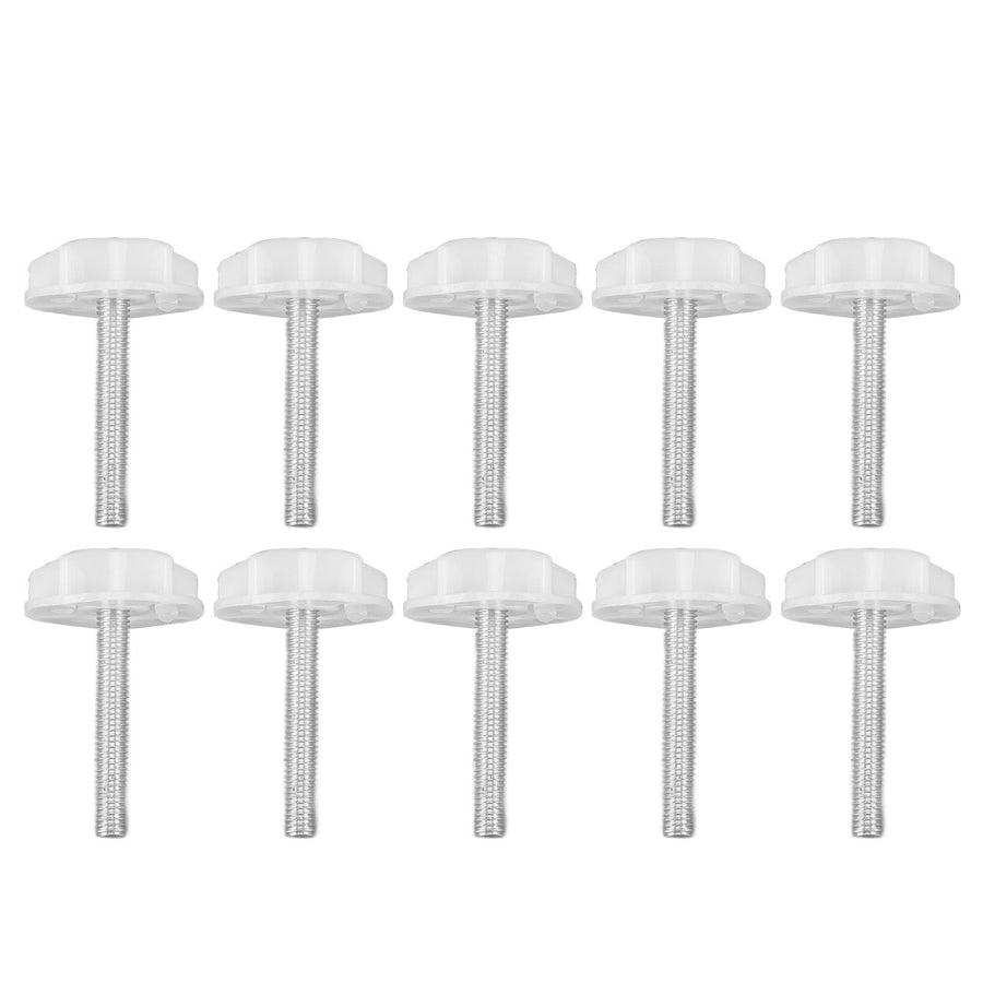 10PCS Leg Levelers Leveling Foot Adjustable PP Iron Screw On Easy Operation Furniture Levelers for Headboard Furniture