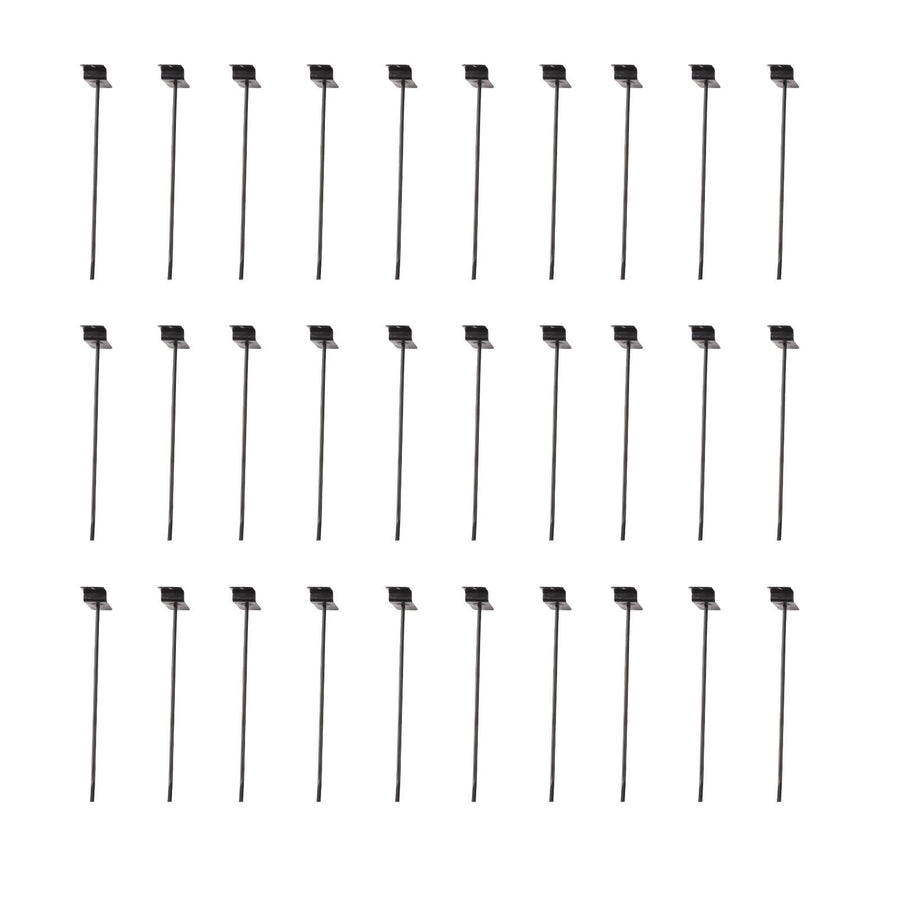 30PCS Panel Hooks Black Slatwall Hanger Thickened Easy Installation Anti Rust Display Pegs for Retail Garage