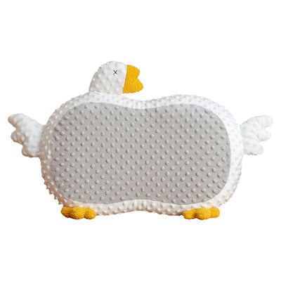 Cat Belly Pillow Memory Foam Slow Rebound Throw Pillow Goose Shape Fuzz Single Cushion Gray