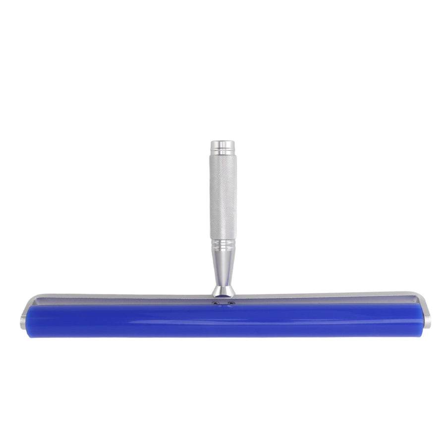Silicone Screen Film Roller Blue Iron Bearing Anti Static High Resilience Silicone Manual Roller for Screen 14in