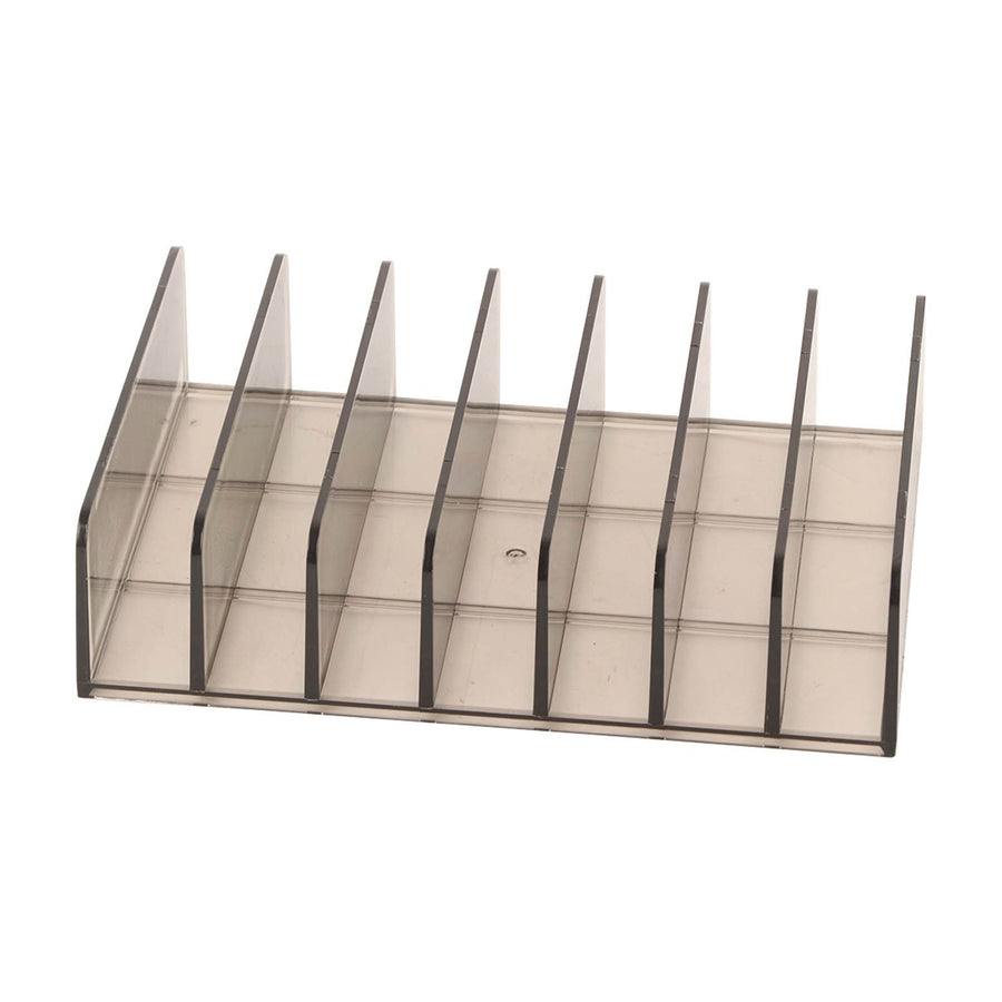 Eyeshadow Palettes Organizer 7 Sections Transparent Makeup Holder for Bathroom Countertops Vanities
