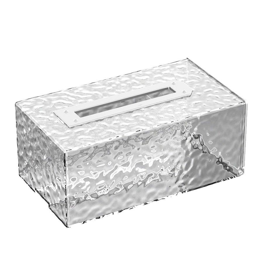 Napkin Paper Holder Box Space Saving Home Decoration Rugged Wall Mounted Tissue Box for Living Room Bedroom Transparent Silver