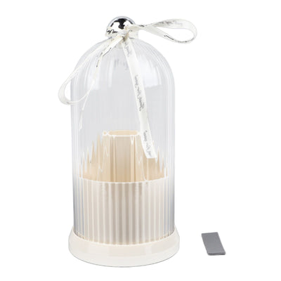 Makeup Brush Storage Holder 360 Degree Rotatable Makeup Organizer Dustproof Waterproof Holder for Lipstick Cosmetic Milky White